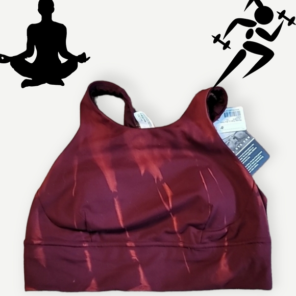 lululemon athletica Other - Lululemon Wonder Train Long Line Bra in Red Fade, size 10 NWT